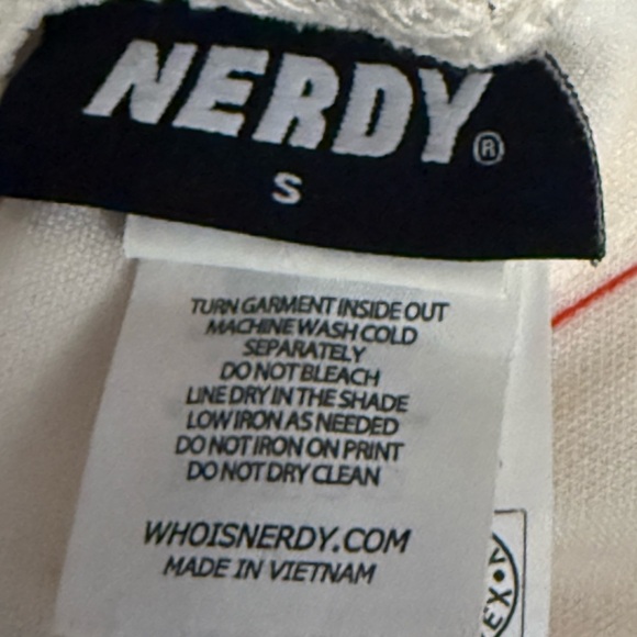 Nerdy Korean Style Cream Racerstripe Track Pants Elastic Drawstring Waistband, S - Picture 4 of 10